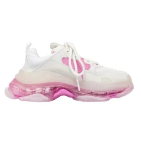 Scarpe da ginnastica Triple S con suola trasparente “White Pink” 544351W09ON9025
