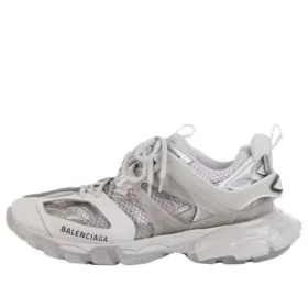 Scarpe “Daddy” con suola trasparente Track Grigio/Bianco 647742W3BM41200
