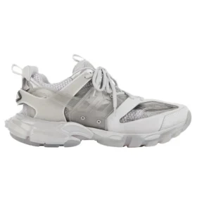 Scarpe “Daddy” con suola trasparente Track Grigio/Bianco 647742W3BM41200