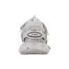 Scarpe “Daddy” con suola trasparente Track Grigio/Bianco 647742W3BM41200