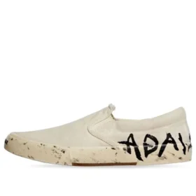 Scarpe slip-on basse Paris “Cotone bianco lavato” 710295W3RR59010