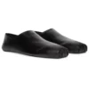Scarpe slip-on con punta quadrata in morbida pelle di vitello “Nero” 702072WBDH11000
