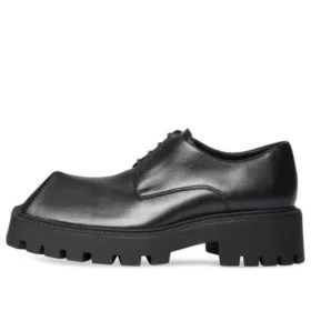 Scarpe Stringate Rhino “Black Smooth Calfskin” 712391WBB501000