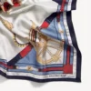 Sciarpa Ai da donna in beige/azzurro