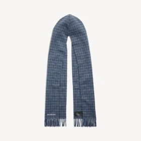 Sciarpa con cappuccio da uomo in blu