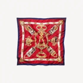 Sciarpa da donna ai nei colori bordeaux/oro