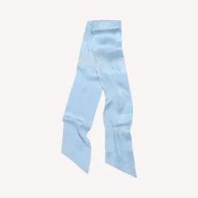 Sciarpa da donna in seta lavata color pastello, azzurro chiaro