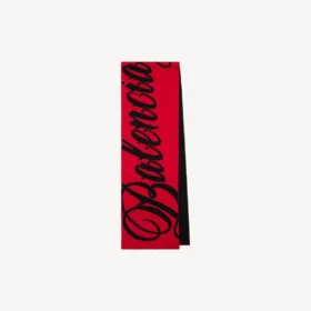 Sciarpa da uomo “Big B” in rosso/nero