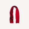 Sciarpa da uomo “Big B” in rosso/nero