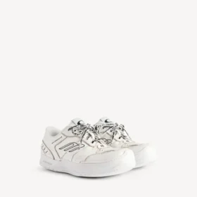 Sneaker con plateau da donna modello “Hamptons” in bianco