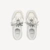 Sneaker con plateau da donna modello “Hamptons” in bianco