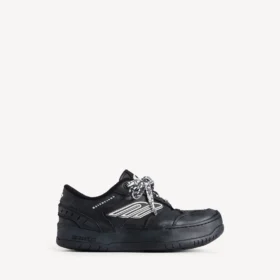 Sneaker con plateau da donna modello “Hamptons” in nero