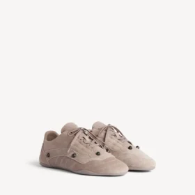 Sneaker da città da donna color sesamo