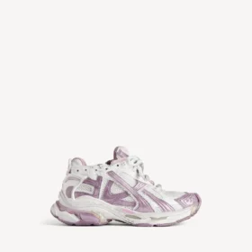 Sneaker da corsa da donna glitterata nei colori bianco/lilla/rosa