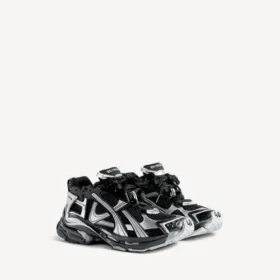 Sneaker da corsa da donna in nero/argento