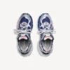 Sneaker da corsa da uomo con effetto sfumato nei colori blu navy/rosso/grigio