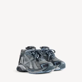 Sneaker da corsa da uomo in grigio/blu navy/azzurro