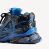 Sneaker da corsa da uomo in rete sfumato nei colori nero/blu/grigio