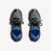 Sneaker da corsa da uomo in rete sfumato nei colori nero/blu/grigio