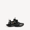 Sneaker da donna 3XL con ciondoli in nero/argento