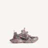 Sneaker da donna 3XL con effetto sfumato e ciondoli in grigio/rosa Sneaker da donna 3XL con effetto sfumato e ciondoli in grigio/rosa