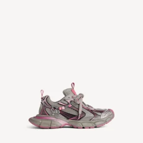 Sneaker da donna 3XL con effetto sfumato e ciondoli in grigio/rosa
