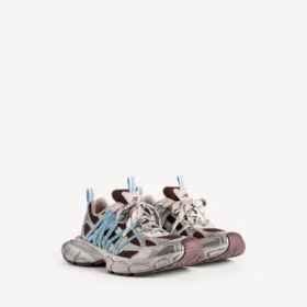Sneaker da donna 3XL con intrecci nei colori marrone/beige/blu