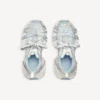 Sneaker da donna 3XL con lacci estremi e logo, nei colori bianco/bianco sporco/azzurro Sneaker da donna 3XL con lacci estremi e logo, nei colori bianco/bianco sporco/azzurro