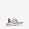Sneaker da donna 3XL con suola trasparente in gel nei colori bianco/rosa/nero Sneaker da donna 3XL con suola trasparente in gel nei colori bianco/rosa/nero