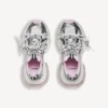 Sneaker da donna 3XL con suola trasparente in gel nei colori bianco/rosa/nero Sneaker da donna 3XL con suola trasparente in gel nei colori bianco/rosa/nero