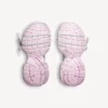 Sneaker da donna 3XL con suola trasparente in gel nei colori bianco/rosa/nero Sneaker da donna 3XL con suola trasparente in gel nei colori bianco/rosa/nero