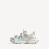 Sneaker da donna con lacci 3XL nei colori tortora/bianco/azzurro Sneaker da donna con lacci 3XL nei colori tortora/bianco/azzurro