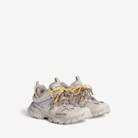 Sneaker da donna con lacci da Track nei colori tortora/giallo/viola/marrone/nero