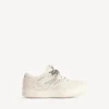Sneaker da donna con plateau in pelle scamosciata modello “Hamptons” nei colori beige/nero Sneaker da donna con plateau in pelle scamosciata modello “Hamptons” nei colori beige/nero