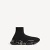 Sneaker da uomo Speed 2.0 con suola completamente trasparente in maglia riciclata, colore nero Sneaker da uomo Speed 2.0 con suola completamente trasparente in maglia riciclata, colore nero
