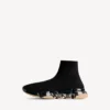 Sneaker da donna Speed 2.0 con suola trasparente interamente in maglia riciclata, colore nero/beige