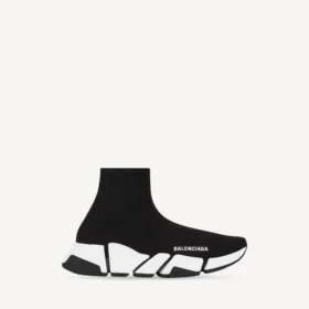 Sneaker da donna Speed 2.0 in maglia riciclata con suola bicolore in nero/bianco
