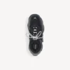Sneaker da donna Triple S con suola trasparente in nero