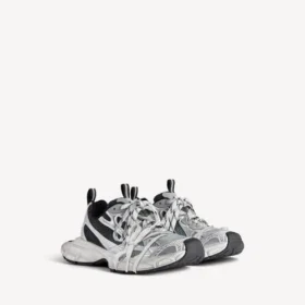 Sneaker da uomo 3XL con effetto sfumato in nero/grigio/bianco