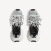 Sneaker da uomo 3XL con effetto sfumato in nero/grigio/bianco
