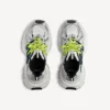 Sneaker da uomo 3XL con lacci incrociati in grigio/giallo neon Sneaker da uomo 3XL con lacci incrociati in grigio/giallo neon