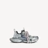 Sneaker da uomo 3XL con logo diviso nei colori bianco/blu navy/grigio