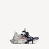 Sneaker da uomo 3XL con logo diviso nei colori guscio d’uovo/rosso/blu navy