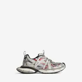 Sneaker da uomo 3XL Extreme Laces B nei colori grigio/argento/rosso/nero