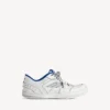 Sneaker da uomo Hamptons effetto consumato nei colori bianco/blu scuro/grigio
