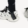 Sneaker da uomo in stile maglietta da Track, colore bianco Sneaker da uomo in stile maglietta da Track, colore bianco