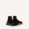Sneaker da uomo Speed 2.0 con suola trasparente e tomaia in maglia riciclata, colore nero/arancione Sneaker da uomo Speed 2.0 con suola trasparente e tomaia in maglia riciclata, colore nero/arancione