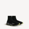 Sneaker da uomo Speed 2.0 con suola trasparente e tomaia in maglia riciclata, colore nero/kaki Sneaker da uomo Speed 2.0 con suola trasparente e tomaia in maglia riciclata, colore nero/kaki