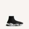 Sneaker da uomo Speed 2.0 in maglia riciclata, colore nero/argento