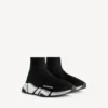 Sneaker da uomo Speed 2.0 in maglia riciclata, colore nero/argento